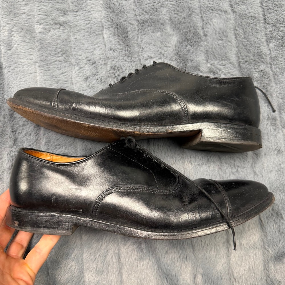 Allen Edmonds Park Avenue Black Leather Cap Toe Oxford Dress Shoes 5615 Mens 9 D